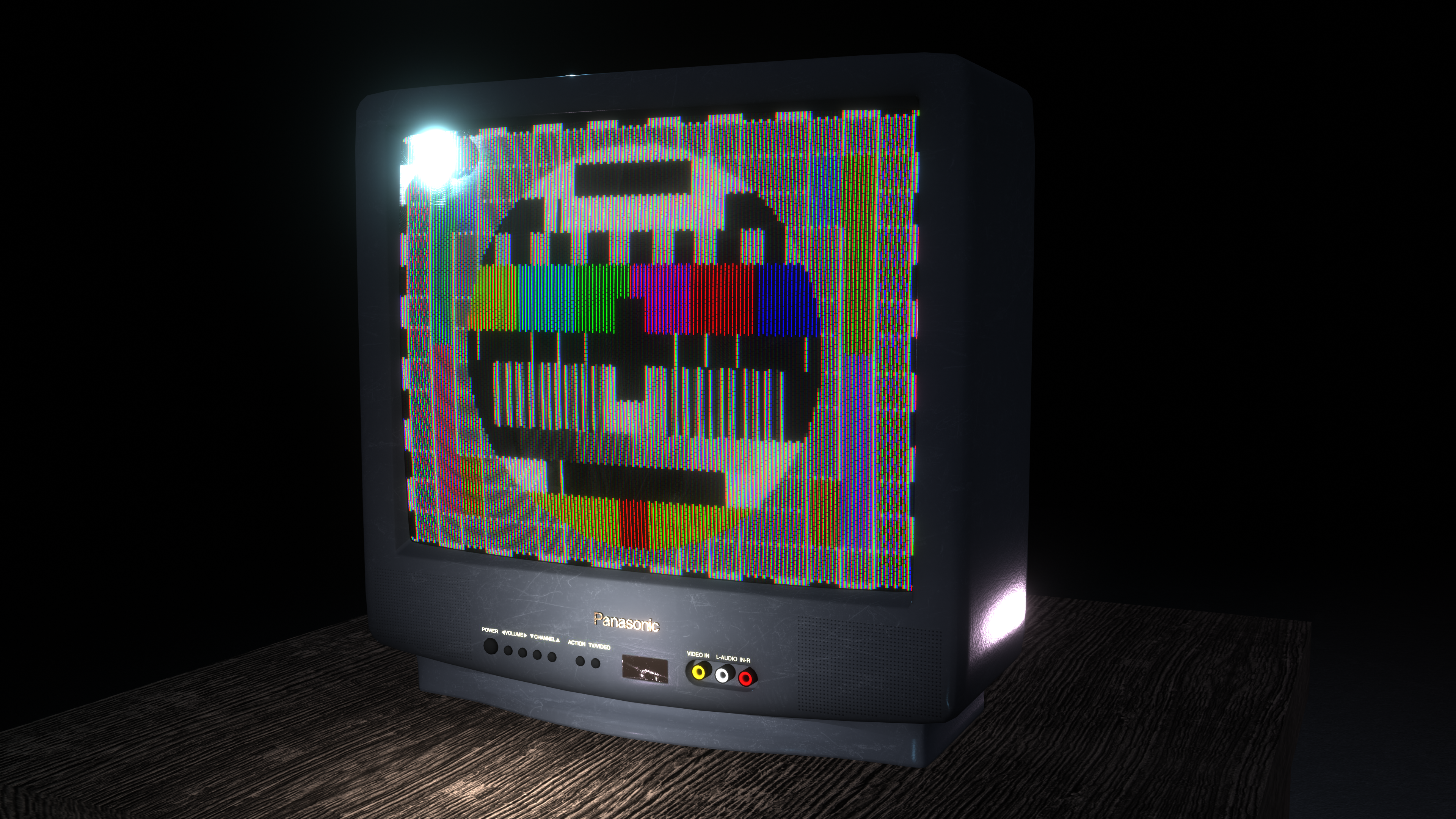 Panasonic CRT TV w/ Realistic RGB Pixel Shader for EEVEE preview image 1